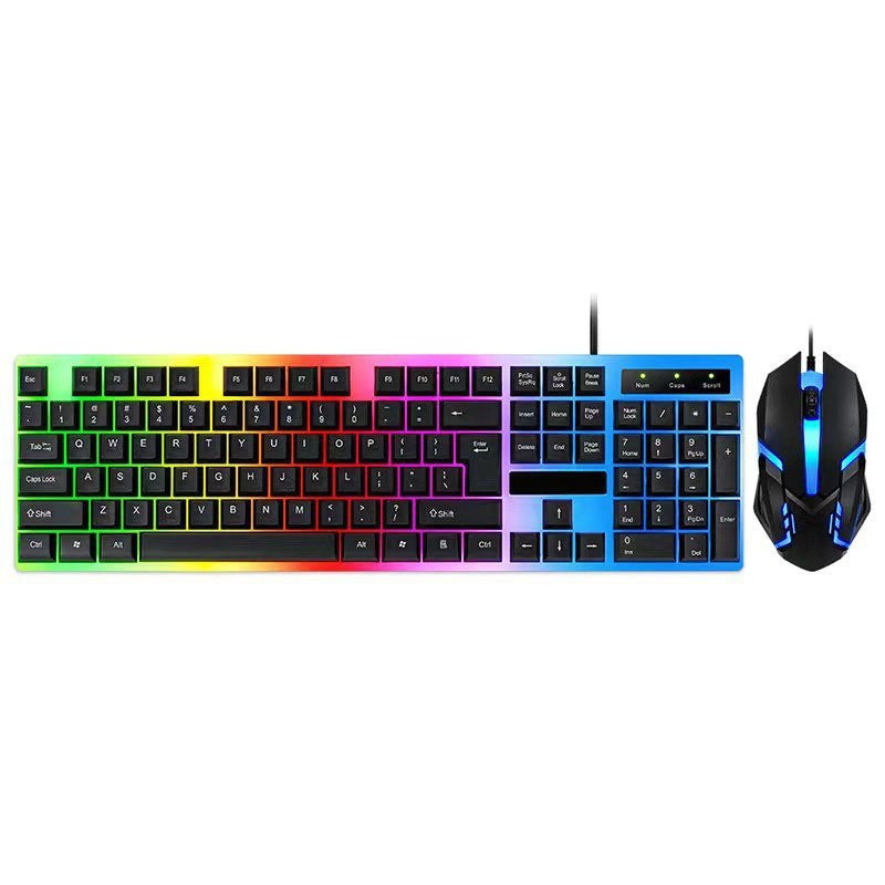 Mechanical feel keyboard and mouse set