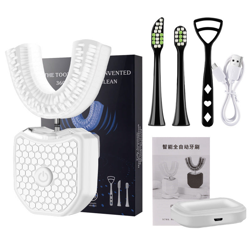 adult U-shaped electric toothbrush Sonic whitening waterproof soft bristle braces