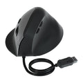 Wireless charging ergonomic upright hand-held mouse