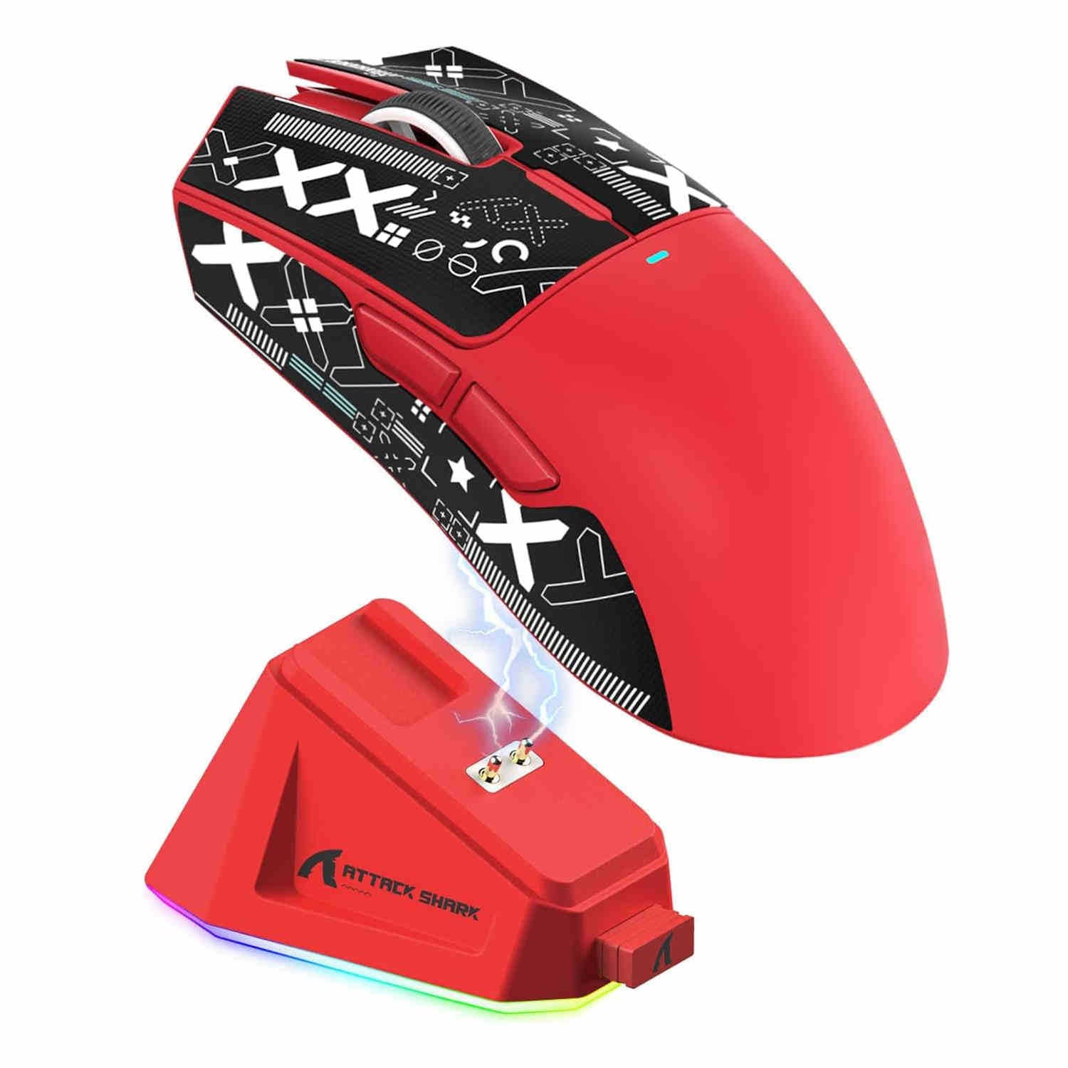 Tri-mode Bluetooth wireless mouse with charging dock