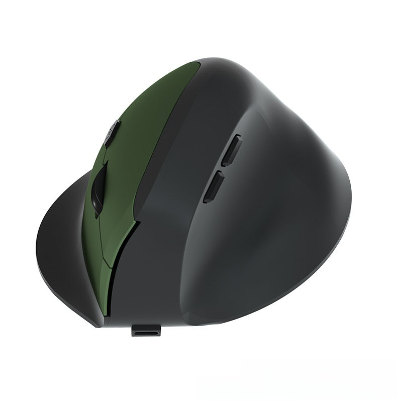 Wireless charging ergonomic upright hand-held mouse