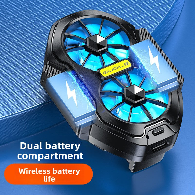 Dual Fan Phone Cooler with Adjustable Speed