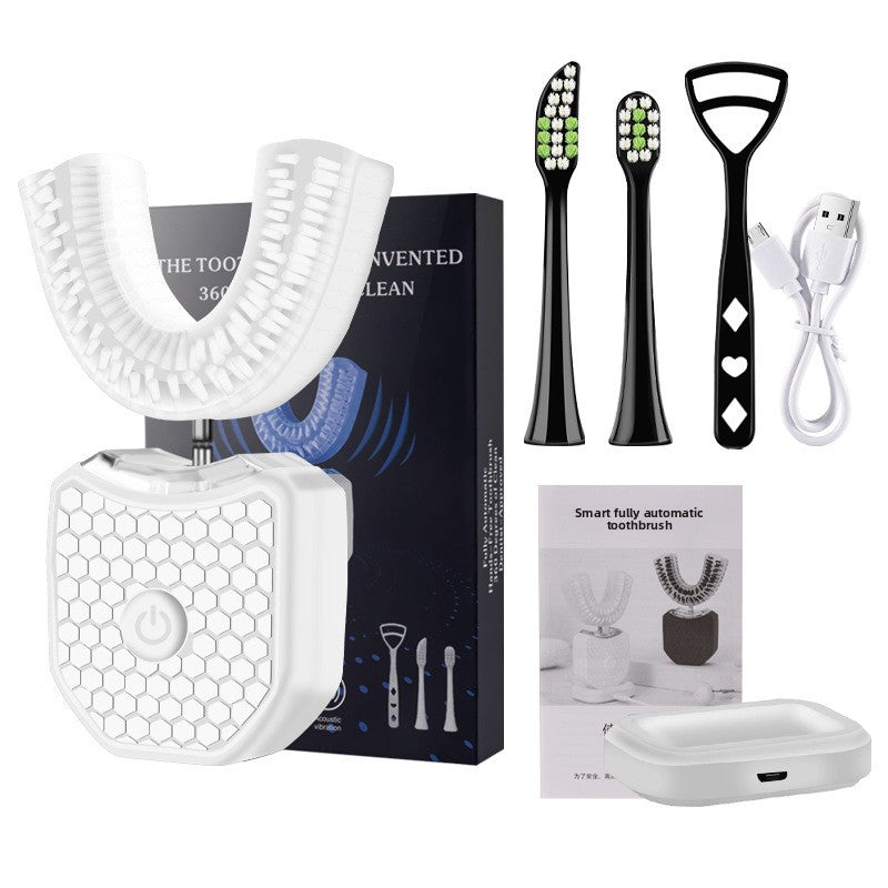 adult U-shaped electric toothbrush Sonic whitening waterproof soft bristle braces