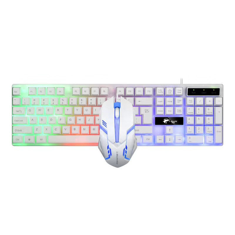 Mechanical feel keyboard and mouse set